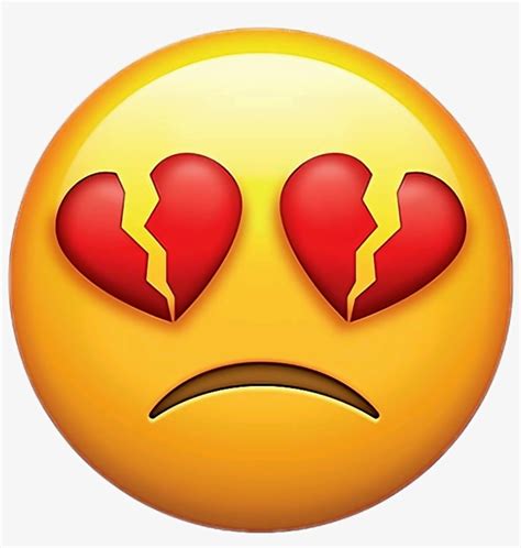emoji heart broken